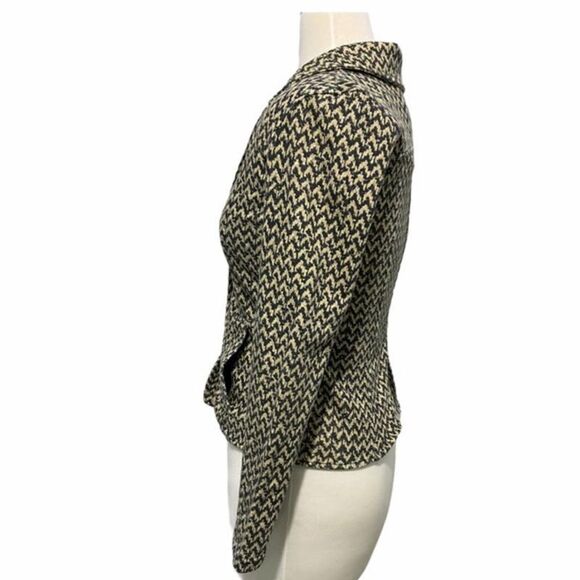 Hurley Winchester‎ Chevron Print Blazer Tan Small - Picture 14 of 16